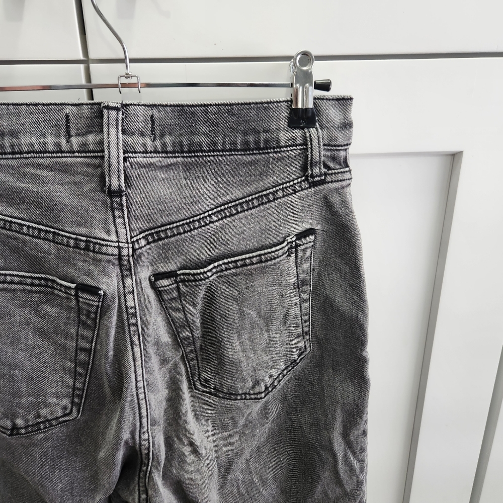 Abercrombie & Fitch The Ankle Straight Ultra High Rise Jeans Gray Wash Size 26 - Picture 8 of 9